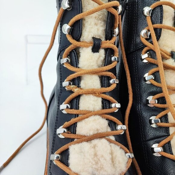 Nine West Women’s Black Faux Fur Boot Size 10 - Picture 8 of 11